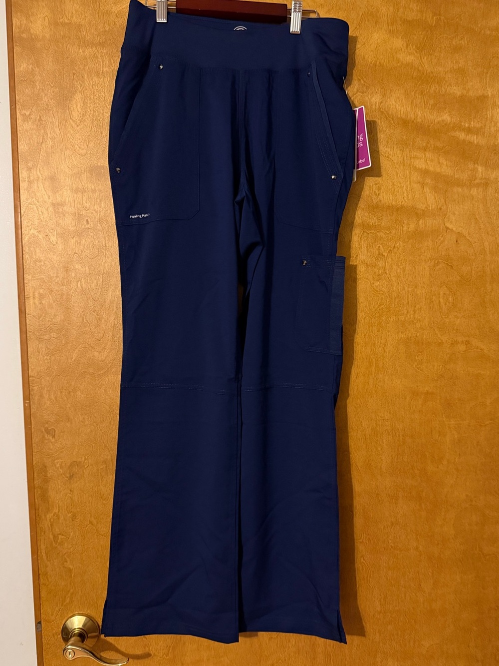 Healing hands small scrub pants NWT navy blue